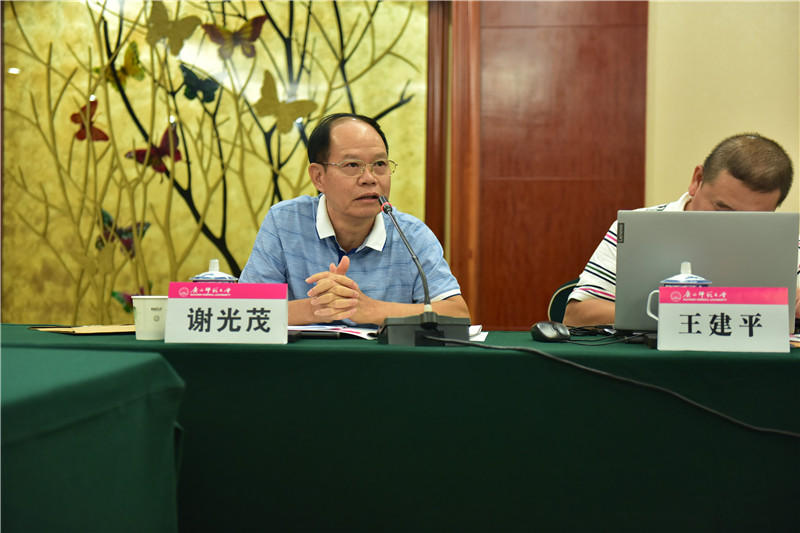 廣西文物保護與考古研究所信息資料研究室主任、研究員謝光茂發(fā)言（郭倩 攝）.JPG